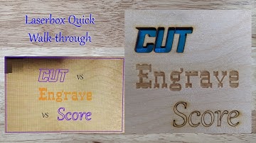 xTool Laserbox Cut vs Score vs Engraving Brief Walkthrough