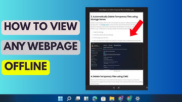 How To Save an Entire Webpage To View OFFLINE - Easy Guide