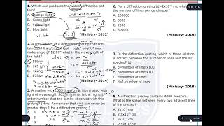 Diffraction of Light & Diffraction Gratings | Answers of Ministry Questions | Wezary Physics