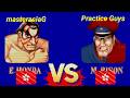 Street Fighter 2: Champion Edition - masterasiaG(C) vs Practice Guys(C). E.Honda vs M.Bison. 街霸2