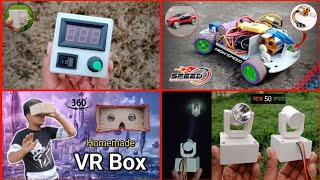 4 amazing ideas | High speed rc car | VR Box | Sharpy light | 2 in 1 Gadget | technical etc