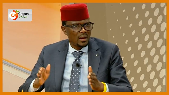 Didmus Barasa: We have a National Disaster Management Authority and in my view they should do better