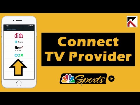 How To Connect TV Provider NBC Sports App