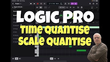 Apple Logic Pro for iPad - Tutorial 41: Scale / Time Quantise Notes and Regions and realtime