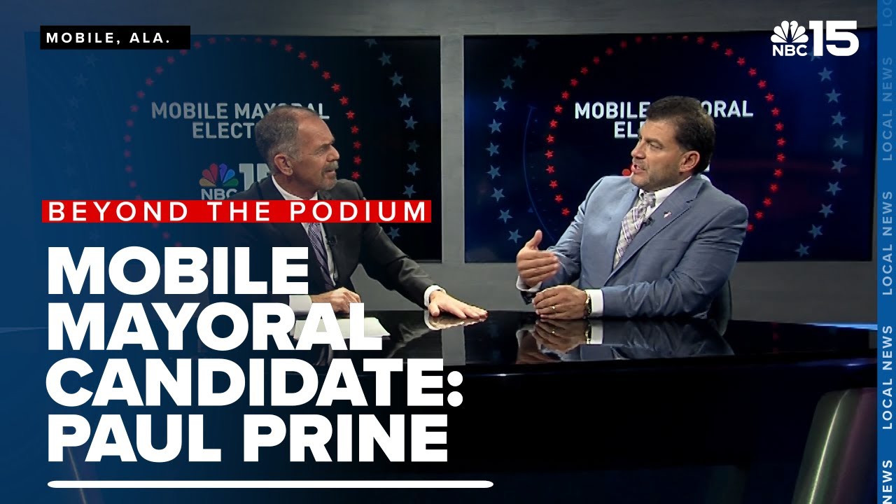 Mobile mayoral candidate Paul Prine live on WPMI NBC 15
