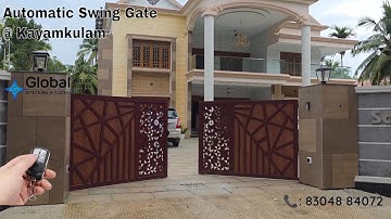 Automatic Roller Swing Gate motor installed at Kayamkulam, Alappuzha| Gate Automation 📞 8304884072