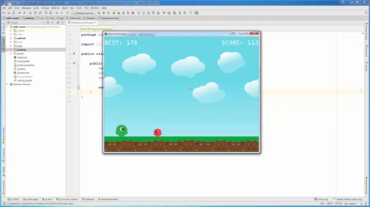 Create Endless Runner Game Using LibGDX And Java - Game Preview Promo