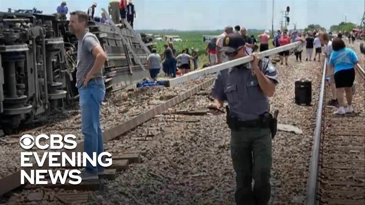 Death toll rises in Missouri Amtrak derailment - YouTube