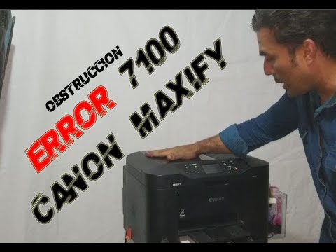 Canon Maxify Code 7100 Error Solucionado