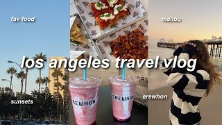 LA TRAVEL VLOG 🌴✈️  erewhon taste test, shopping, malibu beaches, food, & more! (days in my life)