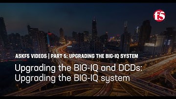 Upgrading the BIG-IQ and DCDs: Upgrading the BIG IQ system