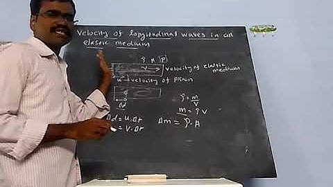 velocity of longitudinal wave in elastic medium