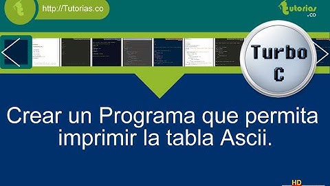 ciclo for – turbo C (la tabla ascii)