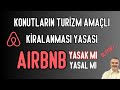 Airbnb ev kiralama yasak m yasal m oluyor konutlarn turizm amal kiralanmas yasas nedir