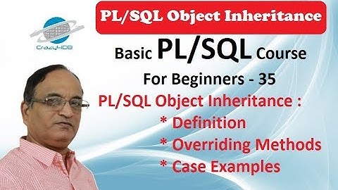 PL SQL Object Inheritance - (Visit description for more info)