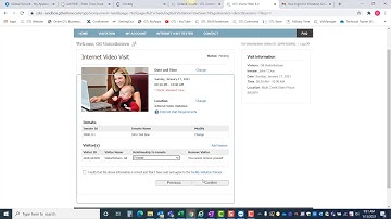 Visitor Visitation Scheduling Training Video 2021 01 13