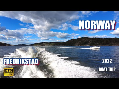 An Evening Boat Trip - Fredrikstad Norway- (4k 60fps)