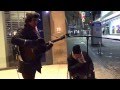 Homeless man joins busker for spontaneous New Year's Eve street jam, the result is incredible