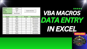 🔥Excel VBA Macros | Data Entry in Excel.🔥