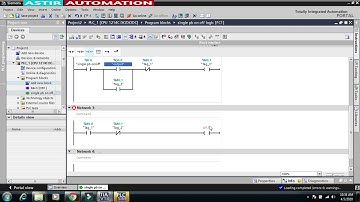 SINGLE PUSH BUTTON ON OFF LOGIC IN TIA