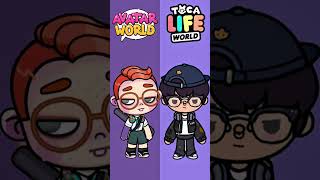 Avatar World VS Toca Boca 💝💝💝  #avatarworld #tocaboca #shorts