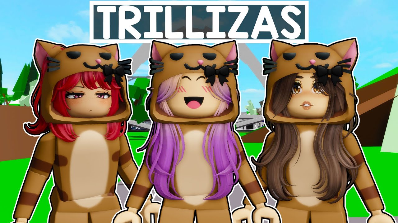 Pasamos 24 HORAS siendo TRILLIZAS en Brookhaven Roblox