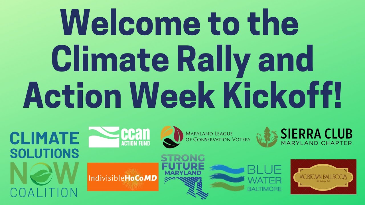 Climate Rally and Action Week Kick off - YouTube