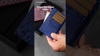 Genuine python skin slim wallets. Get your luxury slim card holder now at www.GOLDBLACK.de