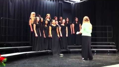 Singing Xmas songs at Legacy Middle School Orlando FL