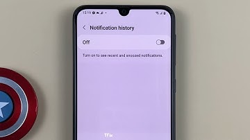 How to enable/disable notification history in the status bar on Samsung M31 Android 12