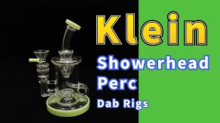 Klein Showerhead Perc Recycler Heady Glass Bong Torus Glass Oil Dab Rigs ShareBongs Product Review