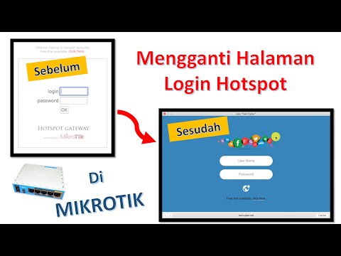Cara mengganti halaman login hotspot di Mikrotik (How to change hotspot login page on Mikrotik