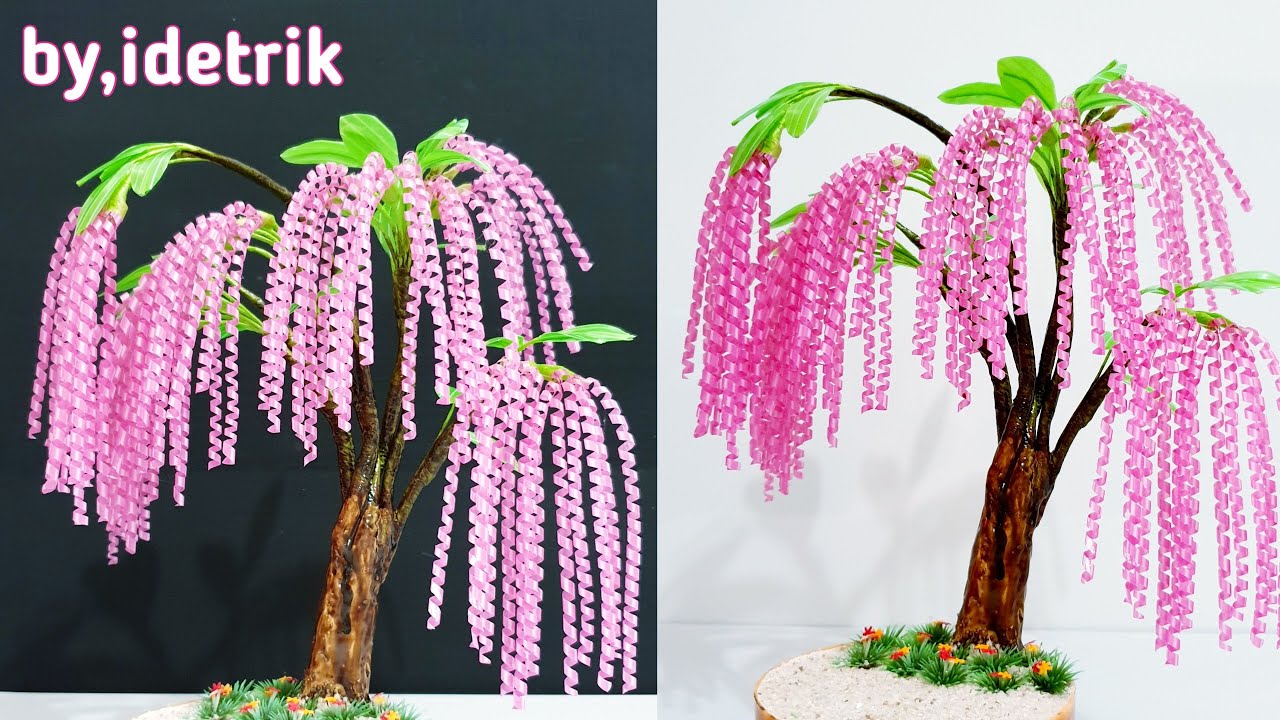 Ide Kreatif Tanaman Hias Menarik dari Sedotan - Beautiful Ideas from Plastic straws