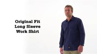 Dickies Men's Long-Sleeve Work Shirt, 65% Polyester/35% Cotton
