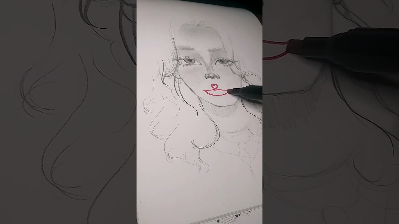 HOw tO dRaW rEd LipS 💋💋💋 