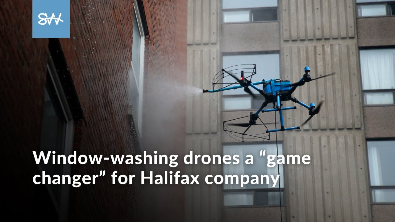 Drone Window Cleaning