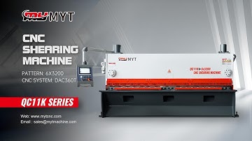 MYT® QC11K-6x3200 CNC guillotine shearing machine with DAC360T system