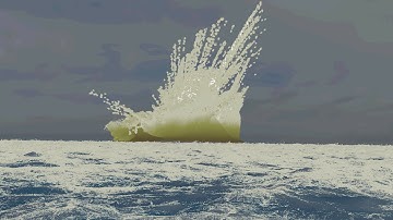 Houdini deep Impact - Large scale water simulation