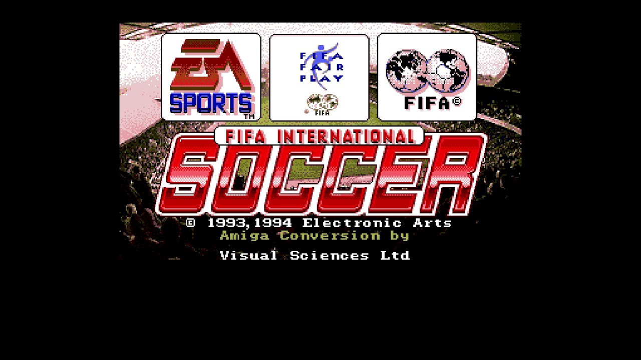 FIFA International Soccer. [AMiGA A1200 - Electronic Arts, Visual Sciences] (1994) Full England Play