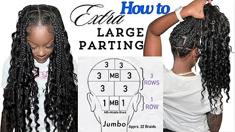 ‼️FOR REAL THIS TIME! 😂 Parting Hair For Jumbo Braids Made Easy! Check it out! #beautywithty