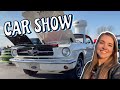 Biker Babe at a Car Show!
