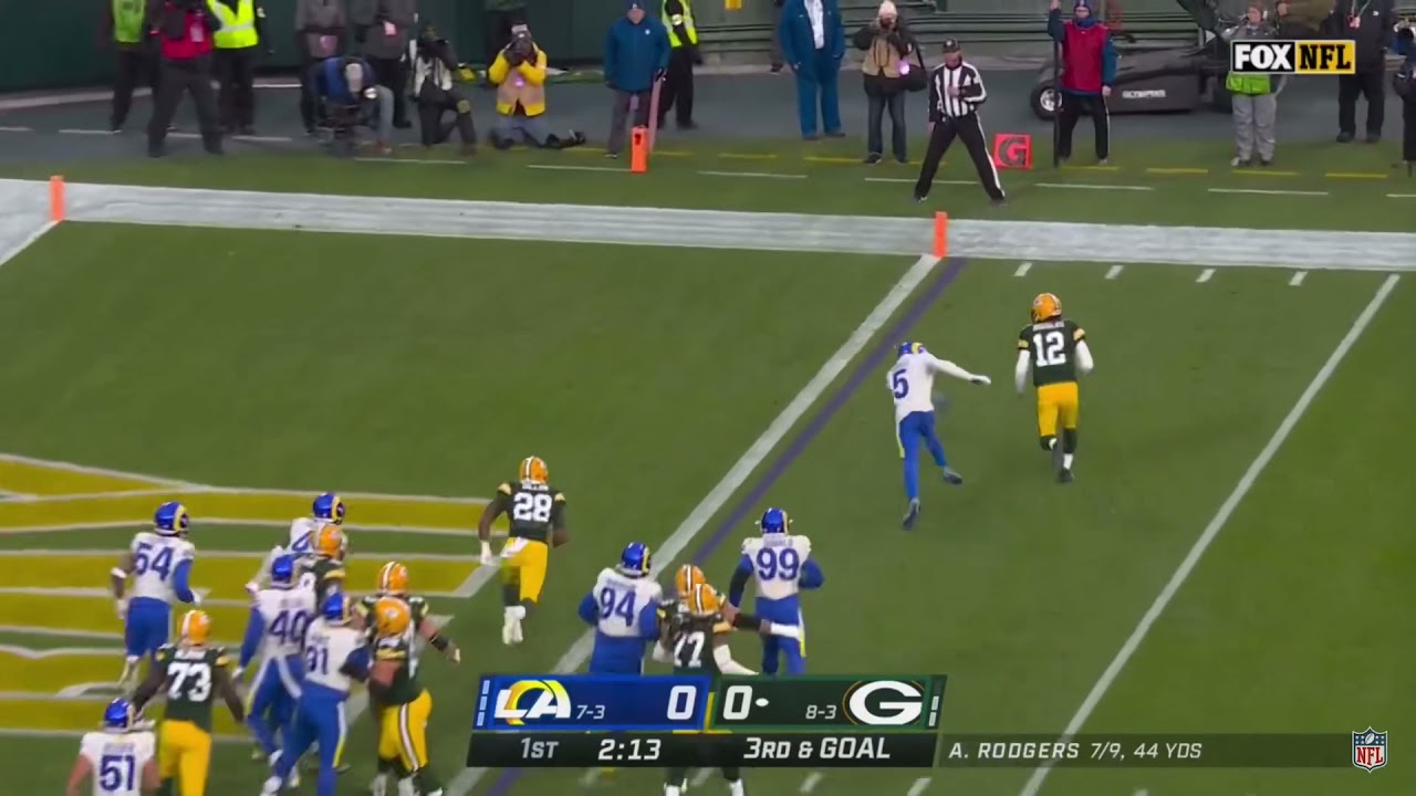 Aaron Rodgers pump fakes jalen Ramsey