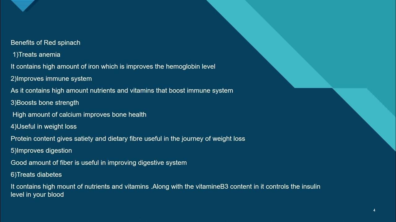 Facts About Red Spinach Advantages and Disadvantages of Red Spinach