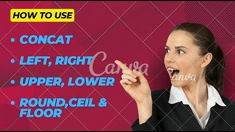 Other Functions In MYSQL | Concat, Upper, Lower, Left, Right, Round, floor and Ceil