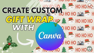 CUSTOM Wrapping PAPER with CANVA in 2024?!?
