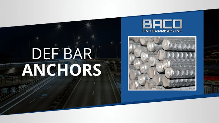 Def Bar Anchors From Baco Enterprises Inc.