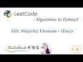 LeetCode in Python 169. Majority Element - Michelle小梦想家