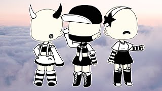 Black And White Outfit Ideas Female Kim Jojo Gacha Life Youtube