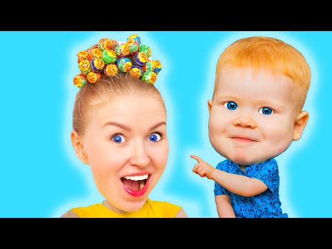 Видео: Прическа из чупа-чупс для мамы от Ян Шоу | Hairstyle Chupa Chups Lollipops