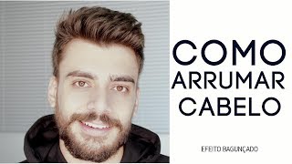 COMO ARRUMAR CABELO MASCULINO COM TOPETE BAGUNÇADO